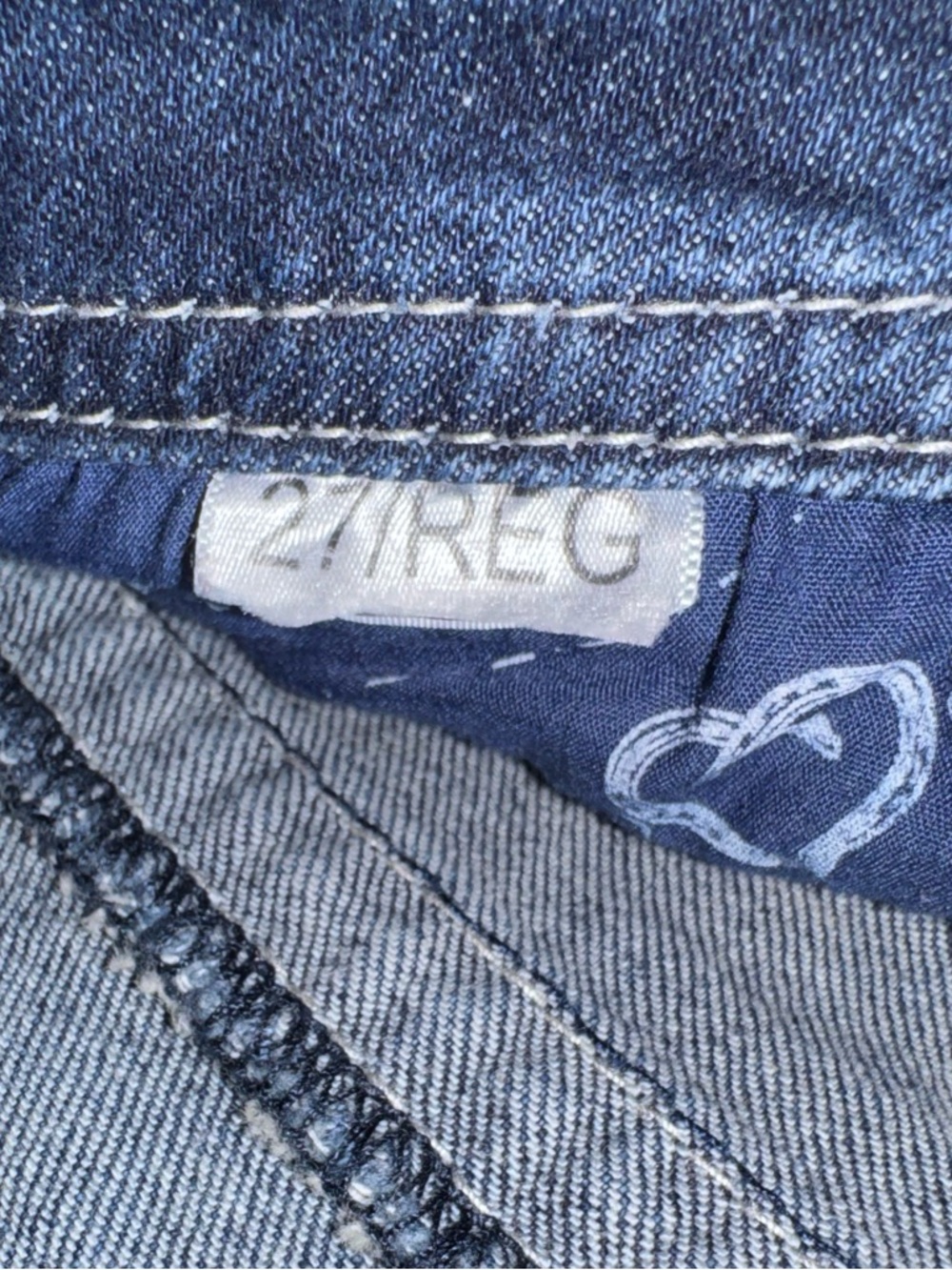 Shyanne Mid Rise Bootcut Dark Wash Metallic / Leather Embellished Jeans Size 27 - Picture 8 of 12